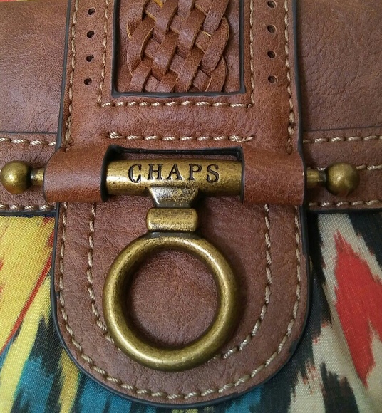 NWOT Chaps Ikat Satchel Handbag - Picture 4 of 8